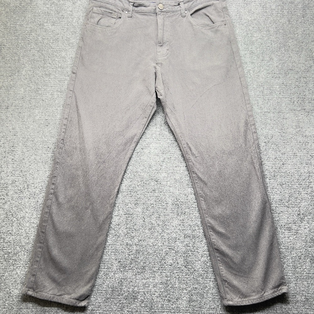 Calvin Klein Jeans Straight Fit Gray Denim Pants Women's Classic Minimalist